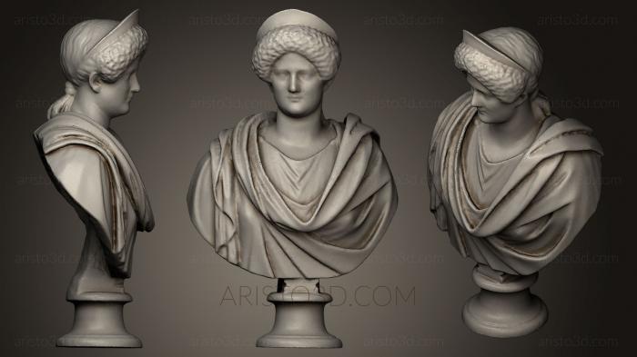 Busts and heads antique and historical (BUSTA_0374) 3D model for CNC machine